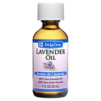 De La Cruz Pure Lavender Essential Oil, Steam-Distilled, Bottled in USA 1 FL. OZ.