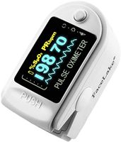 Facelake FL-350 Pulse Oximeter with Carrying Case & Batteries & Lanyard, White