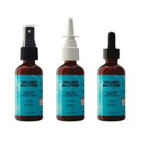 Colloidal Silver - Wellness Solutions - Ears, Eyes, Nose, Throat, Combo Pack - All Natural Immune Booster Supplement - Gluten Free! - Vegan