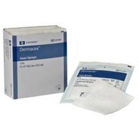 Covidien 441000 Dermacea Gauze Sponges, 12-Ply, 4" x 4" Size (Pack of 25)