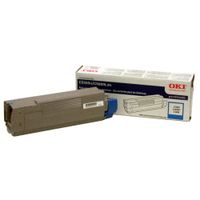 Okidata 43324403 C5500 C5650 C5800 Toner Cartridge (Cyan) in Retail Packaging