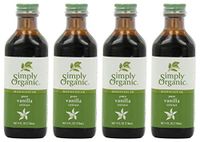 xdcb Pure Vanilla Extract, Certified Organic, 4 Bottle of 4 Ounces