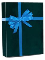24" X 417' Teal Foil On Paper Gift Wrap
