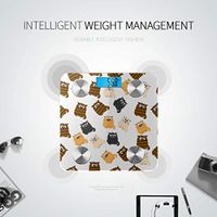 Cute Cartoon Brown Bear Smart Fitness Scale for Weight Scale Weight Tracks 8 Key Compositions Analyzer Sync with Fitness Apps 400 Lbs