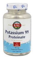 KAL 99 Mg Potassium Proteinate Tablets, 250 Count