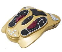 RUIXFFO Foot Circulation Massager 99 Kinds of electromagnetic Wave Intensity,50 Massage Modes, Remote Control, May Help Relieves Aches and Pains, A
