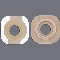 New Image Pre-Sized Flextend Skin Barrier with Floating Flange and Tape - Flange: 2 1/4", Pre-Cut: 1 1/2", Red - Box of 5
