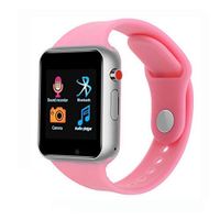 IOQSOF Smart Watch Fitness Tracker Bluetooth Smart Watch Smartwatch Phone Fitness Tracker SIM SD Card Slot Camera Pedometer for iPhone iOS Samsung LG Android Women Kids (Pink)