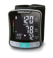HealthSmart Premium Talking Automatic Digital Wrist Blood Pressure Monitor, Two Person 120 Reading Memory, Black and Gray by HealthSmart