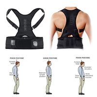 Magnet Posture Corrector Brace Corset Men Shoulder Back Support Belt Adjustable Lumbar Support