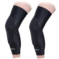 Legendfit Basketball Knee Pads (1 Pair) Crashproof Antislip Breathable Compression Leg Knee Sleeves Protective Padded Youth & Adult Sizes Black_Style 1 Small