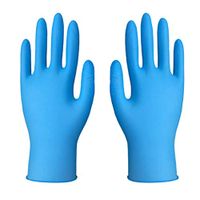 LLguz 50-Pairs Nitrile Rubber Disposable Gloves Industrial Mitten For Food Service Beauty Salons (Bule -XL)