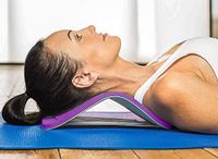 Backboard Mini Posture Therapy Lumbar Support - Ergonomic Support for Home, Office, Car & Travel - Relieve & Prevent Lower, Neck & Disc Pain (Purple)