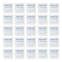 Beaupretty 300pcs Nonwoven Wet Wipes 75% Isopropyl Alcohol Pads Disposable Alcohol Prep Swabs Pads Cleaning Tissue Sterilization First Aid Supply