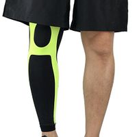 bjduck99 1Pc Unisex Sports Basketball Anti-slip Compression Leg Sleeve - Fluorescence XL