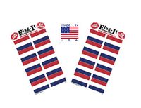 Made in The USA! 2 Packs of Flag-It Netherlands Flag Stickers, 100 Dutch Sticker Decals