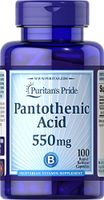 Puritan's Pride Pantothenic Acid 550 mg Rapid Release-100 Capsules