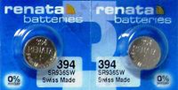 2 X Renata Button Cell Silver-Oxide Battery 394