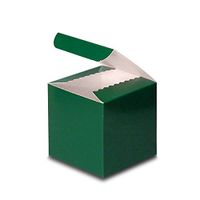Forest Green Gift Box Packaging 4" X 4" X 4" | Quantity: 25