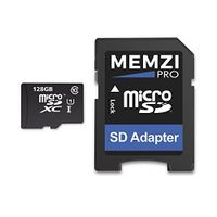 MEMZI PRO 128GB Class 10 80MB/s Micro SDXC Memory Card with SD Adapter for Samsung Gear 360 Action Cameras
