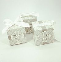 YaYiYo 20pcs First Communion Cross Candy Box Christening Baby Shower Wedding Party Bomboniere Wrap Holder