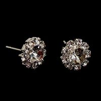 Charm Flower Jewelry Cubic Sunflower Crystal Rhinestone Earrings Ear Stud Accessory Good Fine Design Designer Bangle Comfortable Simple Casual Hair Elegant
