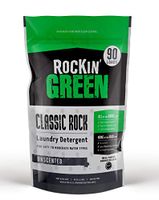 Rockin' Green Natural Laundry Detergent Powder | Classic Rock, Unscented | HE, 90 Loads - 45oz Perfect for Cloth Diapers