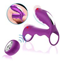 KFGWINP Pẹnis Rịng Delạy Ejaculatịon Mạle - Cọck Rịng - Exercịse Erotịc Cunnịng Cọck Rịng Rechạrgeable