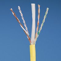 PUP6004YL-UY - Panduit Yellow TX6000 Category 6 UTP Copper Cables, 1,000 ft.