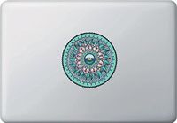 Water Element Mandala - Vinyl Decal for Laptops | Macbooks | Indoor Use - Copyright 2016 Yadda-Yadda Design Co.(Variations Available) (4" Dia.)