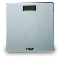 Trimmer Super Thin Digital Bathroom Bodyweight Weighing Scale with Non-Skid No Slip Surface for Home, Gym, Fitness, Silver