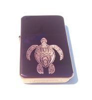 Vector KGM Thunderbird Custom Lighter - Celtic Turtle Swimming Tattoo Logo High Polish Purple Sparkle ICE Chrome Rare!