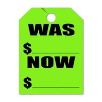 Mirror Hang Tags (Jumbo) - Blank - 7511 - Fluorescent Red 50 per pack