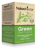 NaturaNectar Natural Green Bee Propolis – Nootropic Brain Supplement – Focus, Memory & Immune Support- Ultra Pure Flavonoids, Premium Brazilian Green Propolis, Caffeine Free (60 Capsules)