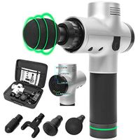 XtremepowerUS Muscle Massage Gun Handheld Deep Tissue Muscle Massager Cordless 3 Speed Percussion Massage Device w/Case