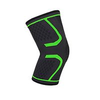 ROSENICE Knee Brace Anti Slip Knee Sleeve Knee for Running Hiking Outdoor Sports Activities - Size L(Green)
