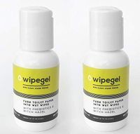 Wipegel: Travel Size. Pack of 2, Makes up to 100 Wipes