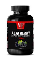 Acai Powder - ACAI Berry Super ANTIOXIDANT Extract 1200 MG - Digestive Health - 1 Bottle 60 Capsules