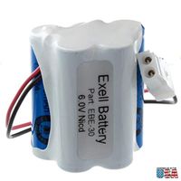 Emergency/Exit Lighting Battery Fits and Replaces Aritech 1005020560401005DU140DU264, Dc Battery 1686, GE 6040100560410C5, NIC0099, ENB06006, E1875-01-00E82082100ENB06006, 100502SE