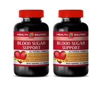 Energy Supplement Brain Support - Blood Sugar Support - All Natural Formula - Cardiovascular Health - Chromium for Blood Sugar - 2 Bottles 120 Capsules