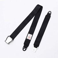 LRWSB Collision Car Recreation Seat Belt, Aircraft Buckle Two-Point Seat Belt, RV Seat Belt