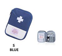 King&Pig Portable Empty First Aid Bag Kit Pouch Home Office Medical Emergency Travel Rescue Case Bag Medical Package (Blue, S)