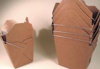 Brown Craft Chinese Take-Out (Favor) Boxes - 50 Count