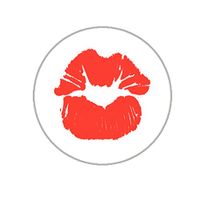 Lips - Kiss Envelope Seals - 1.2" Lip Stickers - 144 Stickers