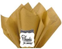 48Sheets Antique Gold 20" x 30"Large Gift Wrap & Large Flower Decoration Crafting Tissues Paper with Decorative Gift Tags