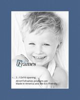 12x16 Yorktown Blue / Royal Custom Mat for Picture Frame with 8x12 opening size (Mat Only, Frame NOT Included)
