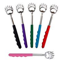 Zentto 6 Pack Bear Claw Telescopic Back Scratcher Metal Portable Extendable Telescopic Backscratcher Eliminating Back Itching Relief Massager Tool
