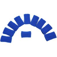 HEALIFTY Finger Sleeves Thumb Braces Support Compression Finger Protector 10 Pcs(Blue)