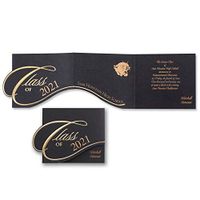 1250pk On a Curve Announcement - Gold-Shop All Graduation