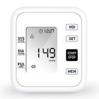 XGuang Home Precision Measuring Instrument Fully Automatic Upper Arm Blood Pressure Monitor-White-Voice
